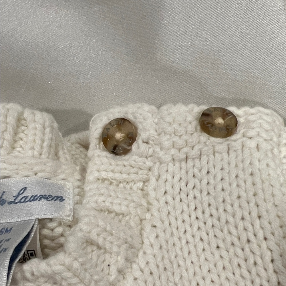 NWT Ralph Lauren Cream Knit Sweater - Picture 6 of 7